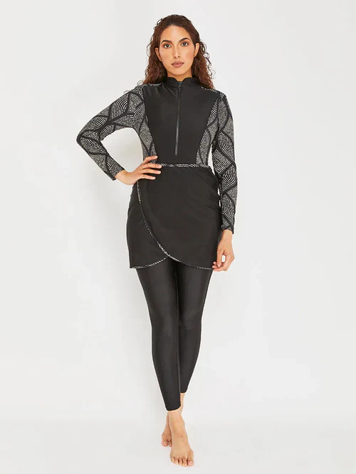 3PCS Burkini Modeste - Maillot de Bain Femme Musulmane - Image 6