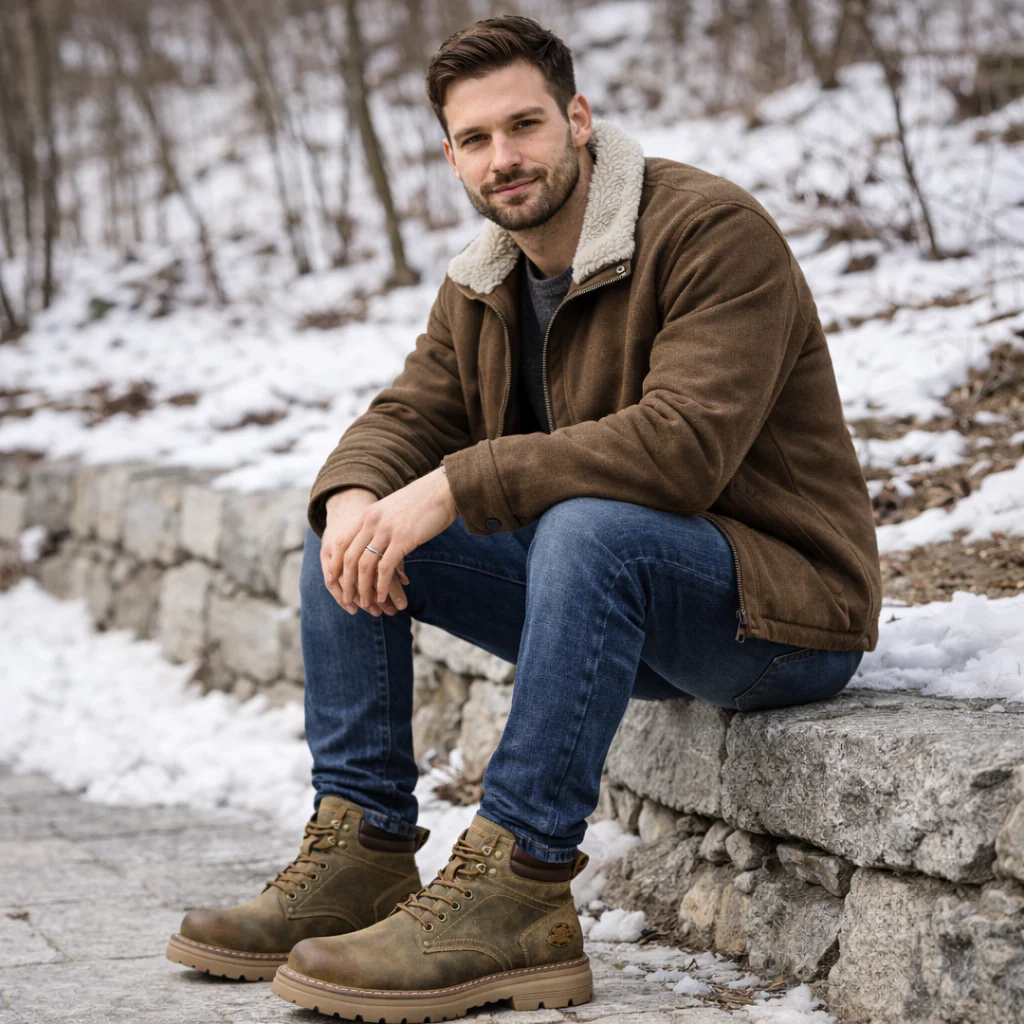 Aito bottes d'hiver en cuir – chaleur et style pour l'hiver - Image 6