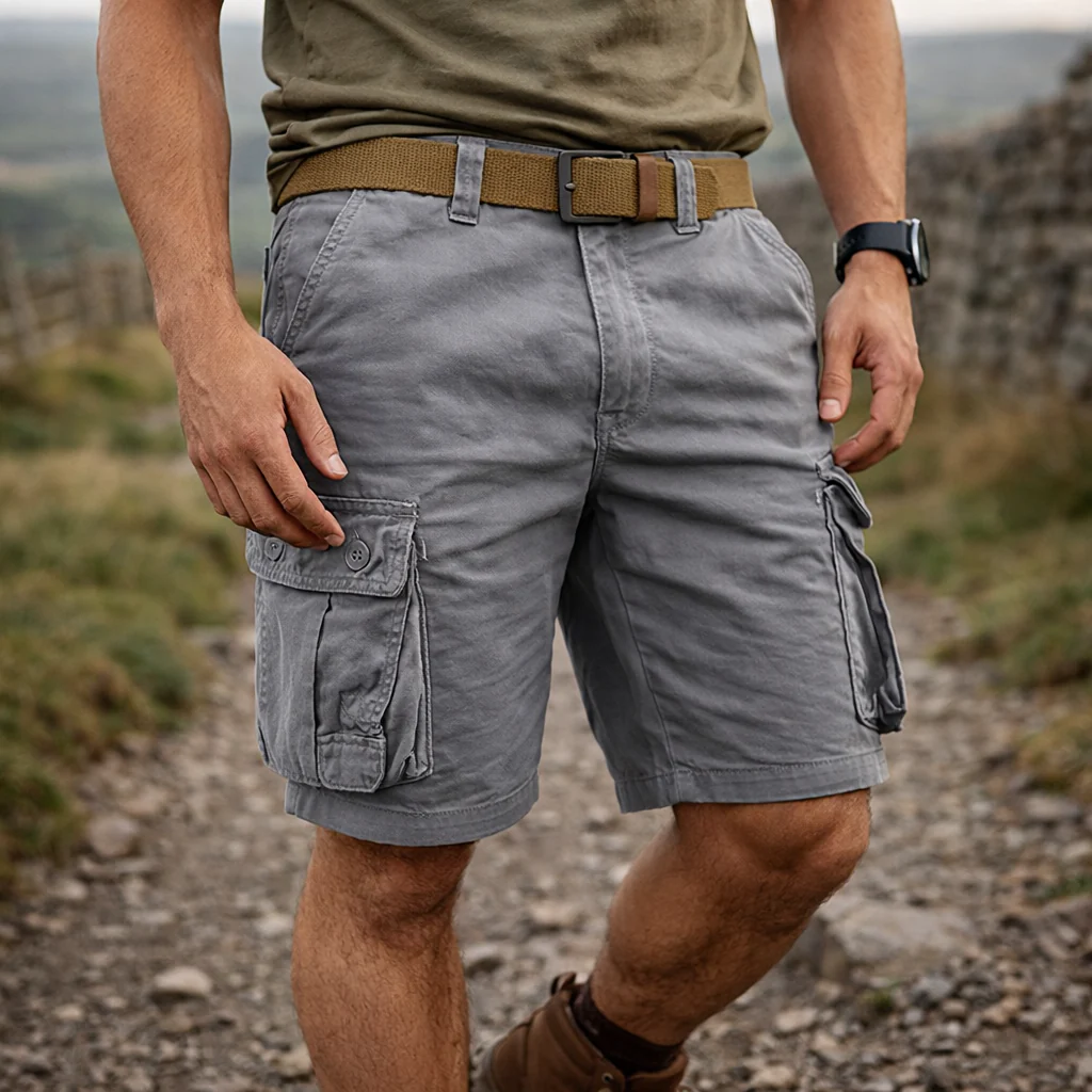 Alan Short Cargo Multi-Poches pour Hommes | Durable, Confortable, Pratique - Image 2