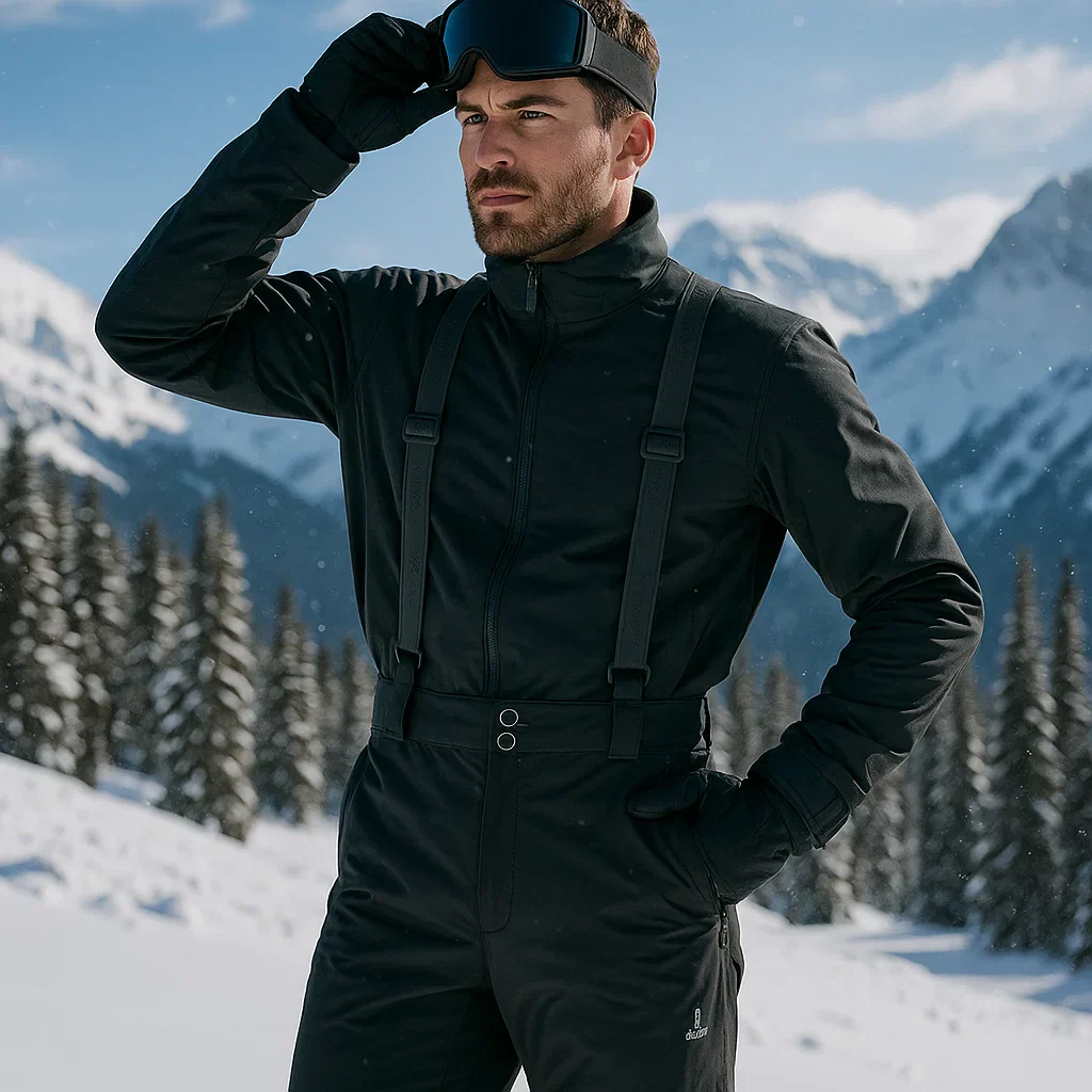 AlpineGlide – Pantalons de Ski Imperméables 25’ Modèle de Base - Image 4
