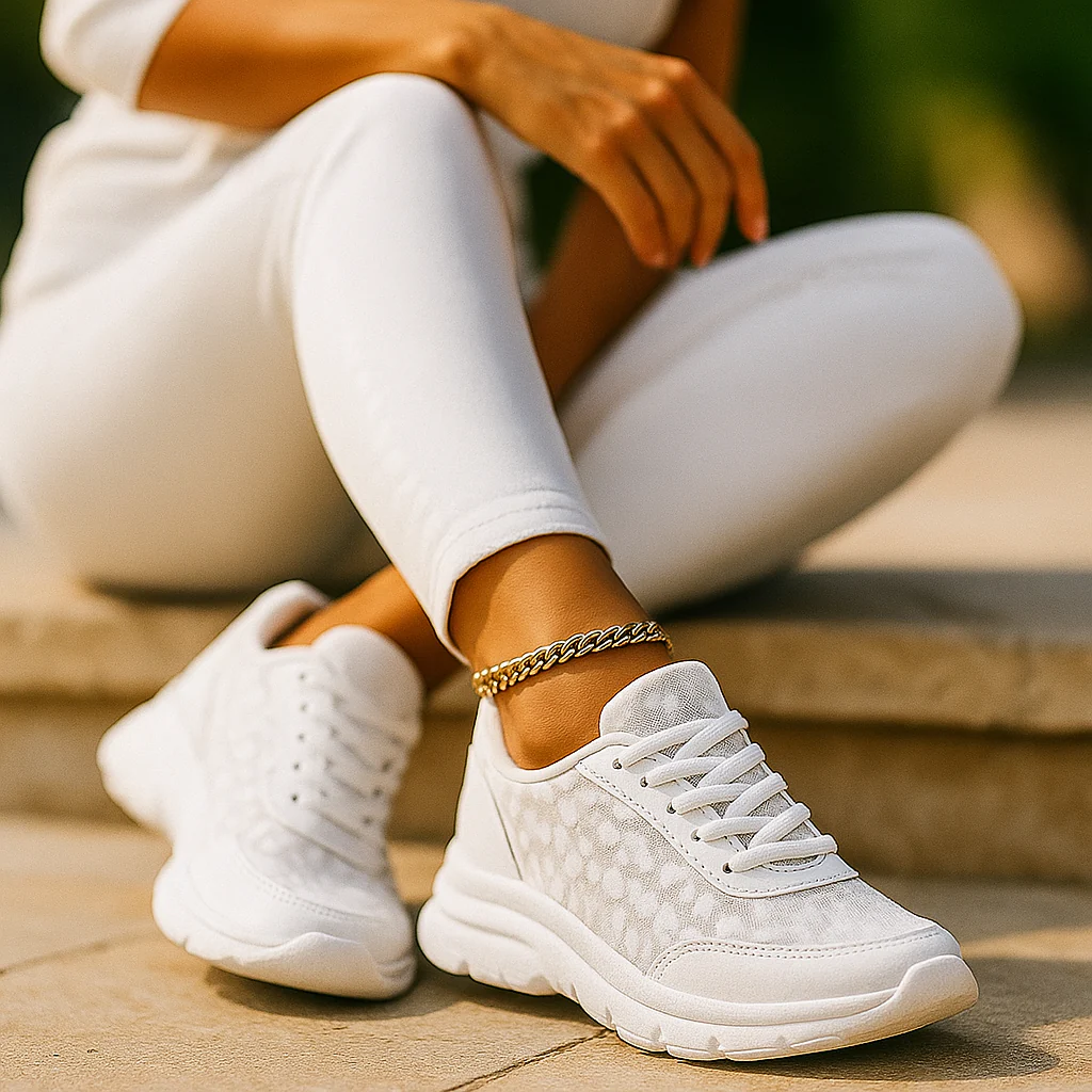 Baskets Blanches Respirantes Femme – Sneakers Élégantes & Légères - Image 4