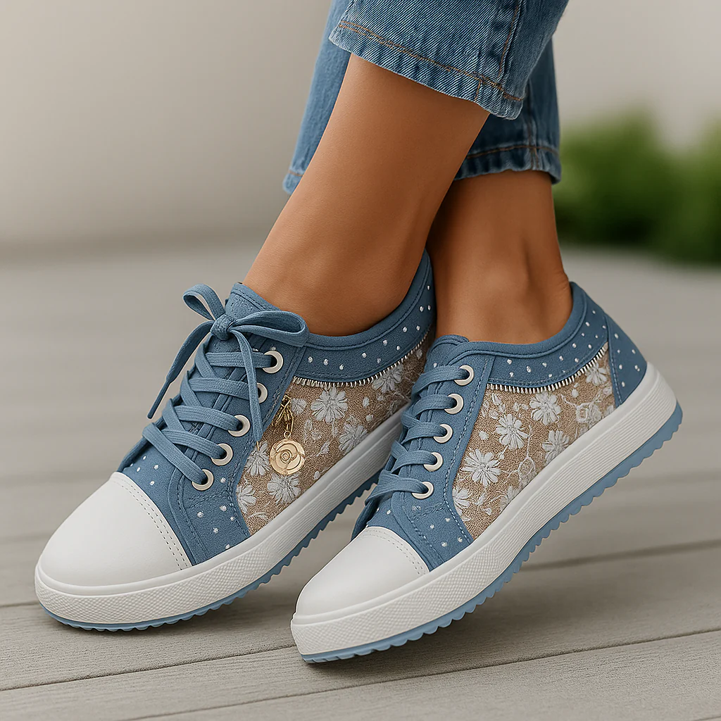 Baskets Bloomy Lace – Sneakers Respirantes à Détail Dentelle - Image 2