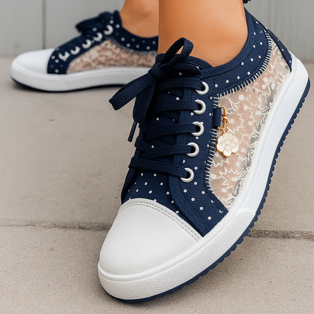 Baskets Bloomy Lace – Sneakers Respirantes à Détail Dentelle - Image 3