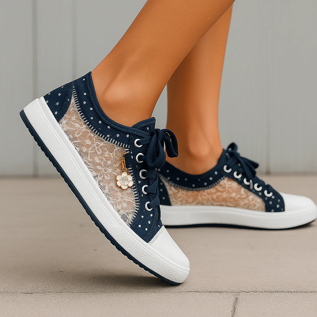 Baskets Bloomy Lace – Sneakers Respirantes à Détail Dentelle - Image 4