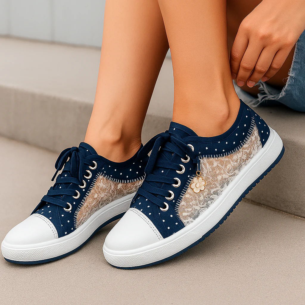 Baskets Bloomy Lace – Sneakers Respirantes à Détail Dentelle - Image 5