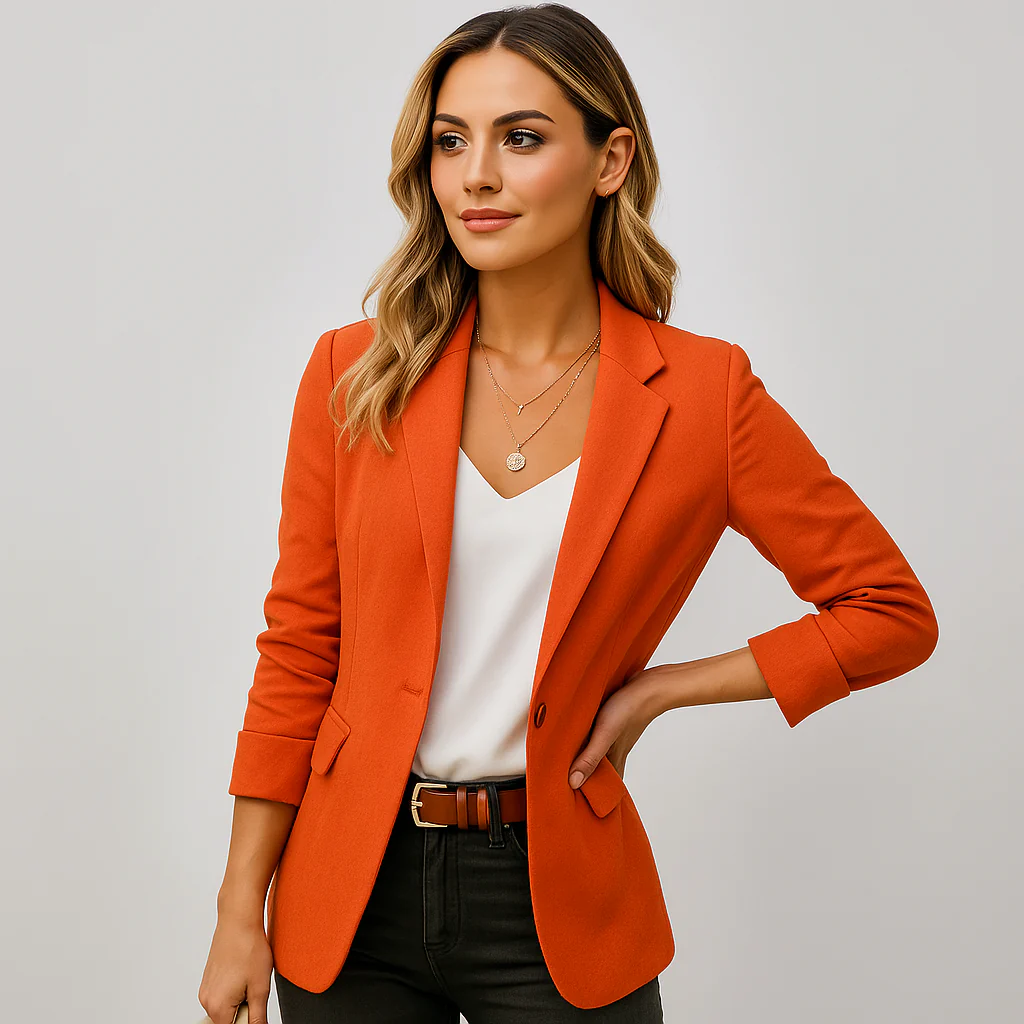 Blazer femme coupe ajustée chic - Image 3