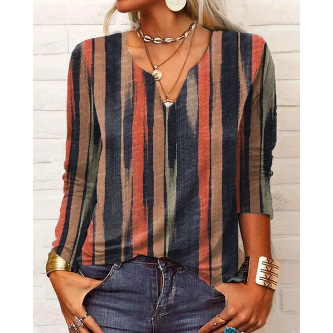 Bohémienne Multicolore - Blouse à Manches Longues - Image 3