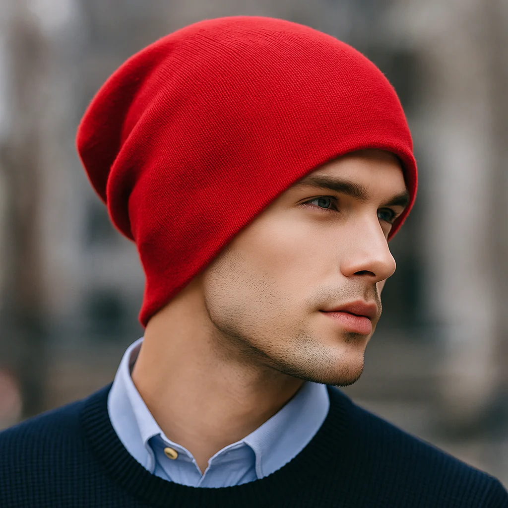 Bonnet homme en laine décontracté - Image 3
