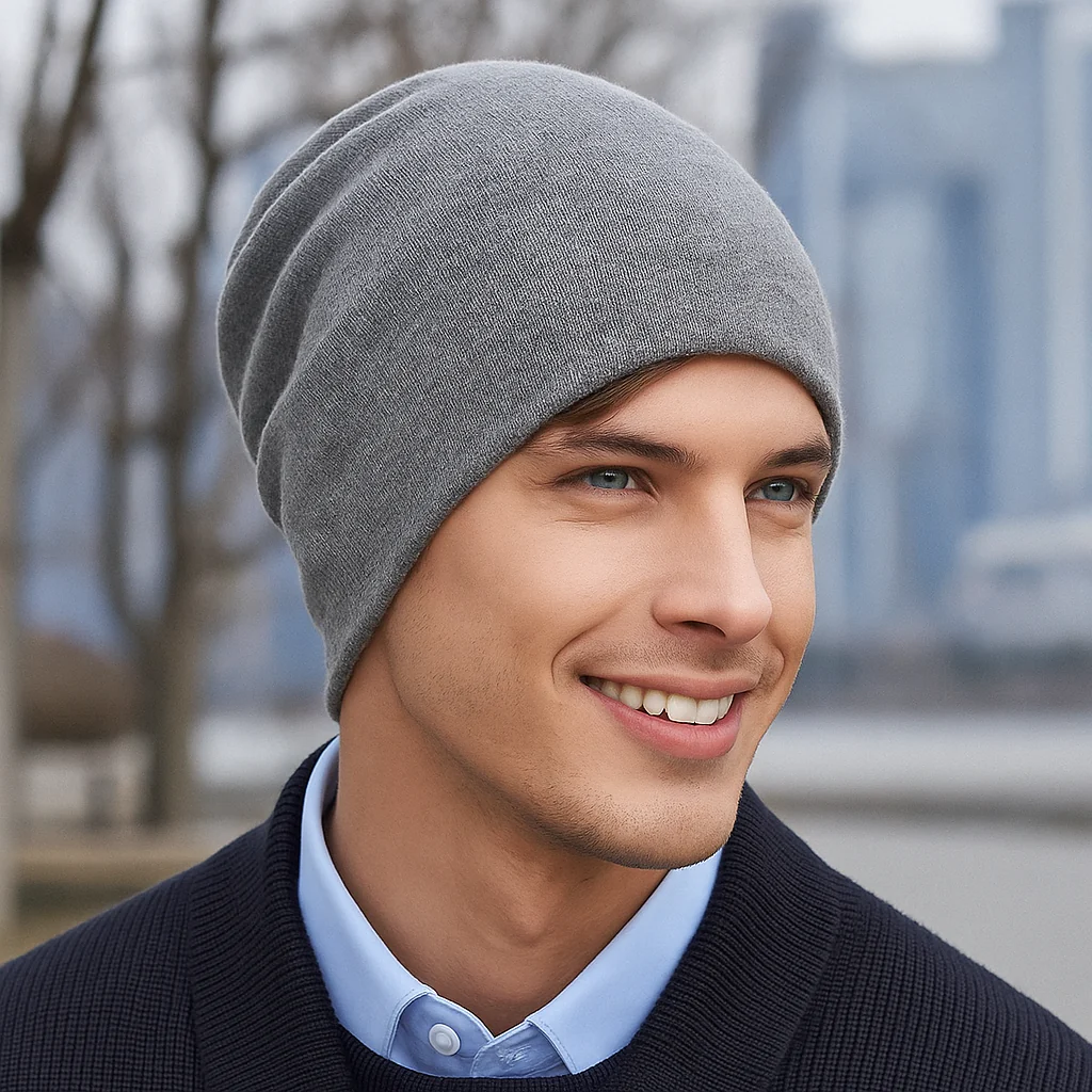 Bonnet homme en laine décontracté - Image 4
