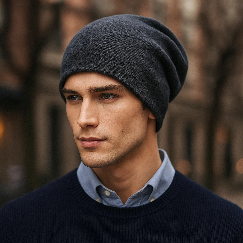 Bonnet homme en laine décontracté - Image 5