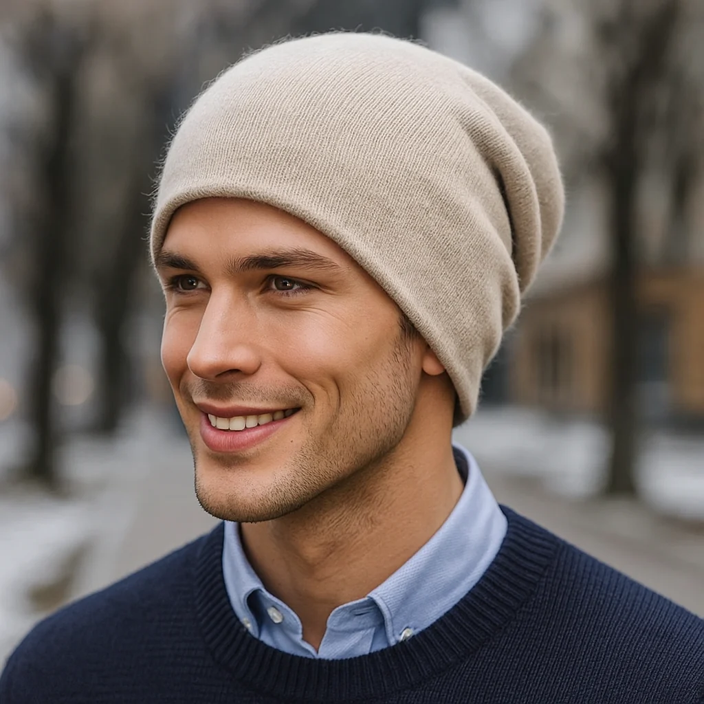 Bonnet homme en laine décontracté - Image 7