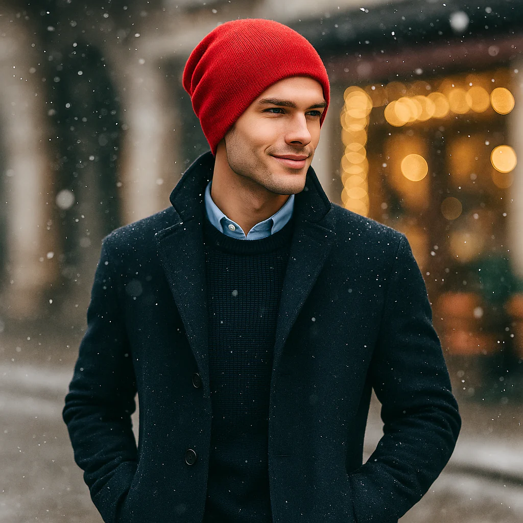 Bonnet homme en laine décontracté - Image 9
