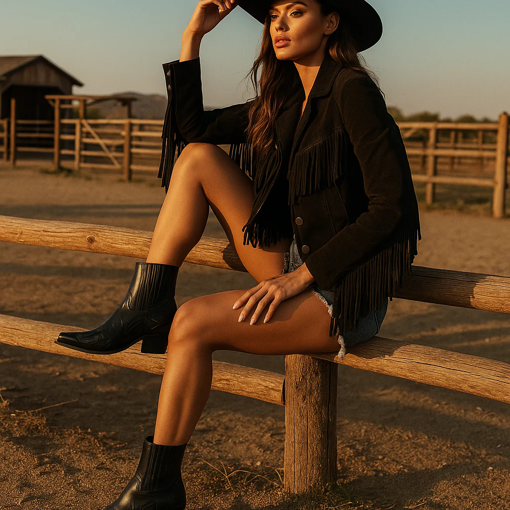 Bottes Cow-Boy Femme en Cuir - Image 4