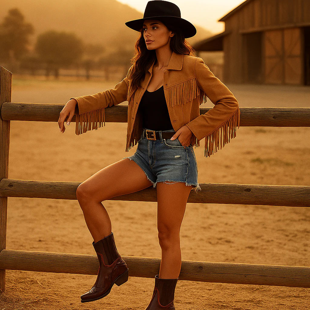 Bottes Cow-Boy Femme en Cuir - Image 6
