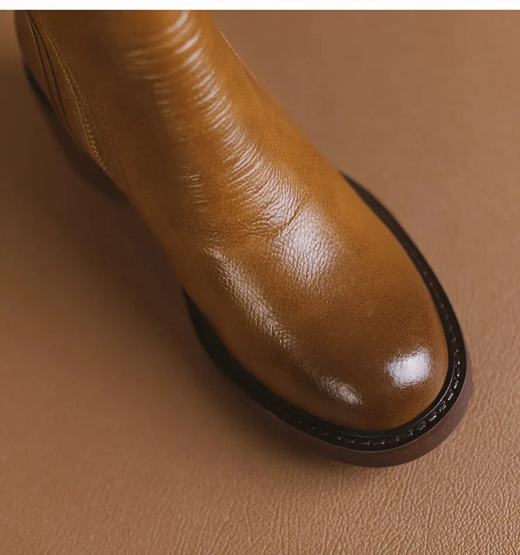 Bottes Cuir Talon Moyen - Élégance LUXE - Image 7