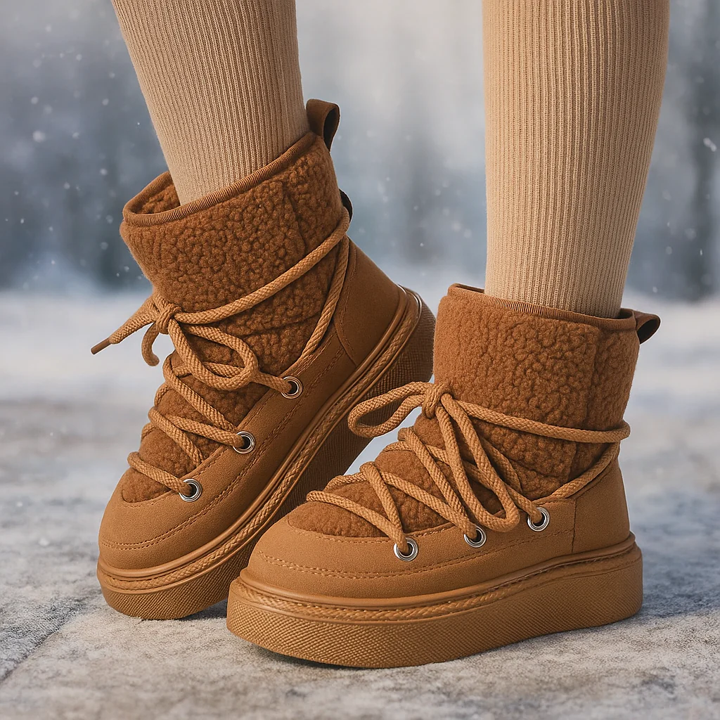 Bottes d’hiver à lacets – confort & sécurité - Image 2