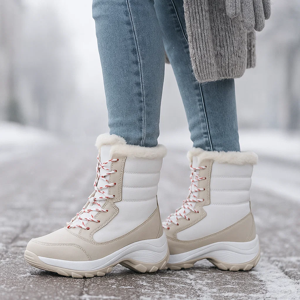 Bottes d’Hiver à Plateau – Confortables et Décontractées pour le Froid - Image 3