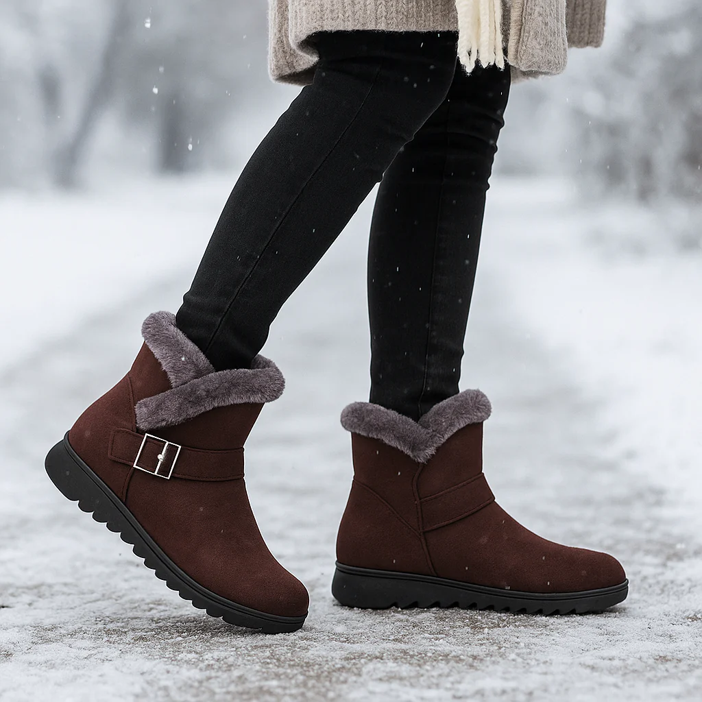 Bottes d’Hiver Klaire en Suède Doublées - Image 3