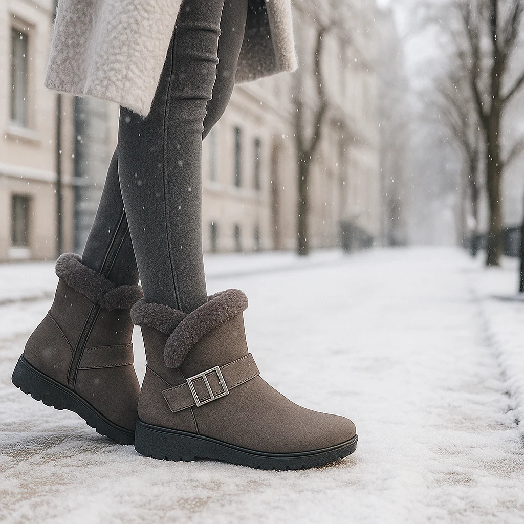 Bottes d’Hiver Klaire en Suède Doublées - Image 8