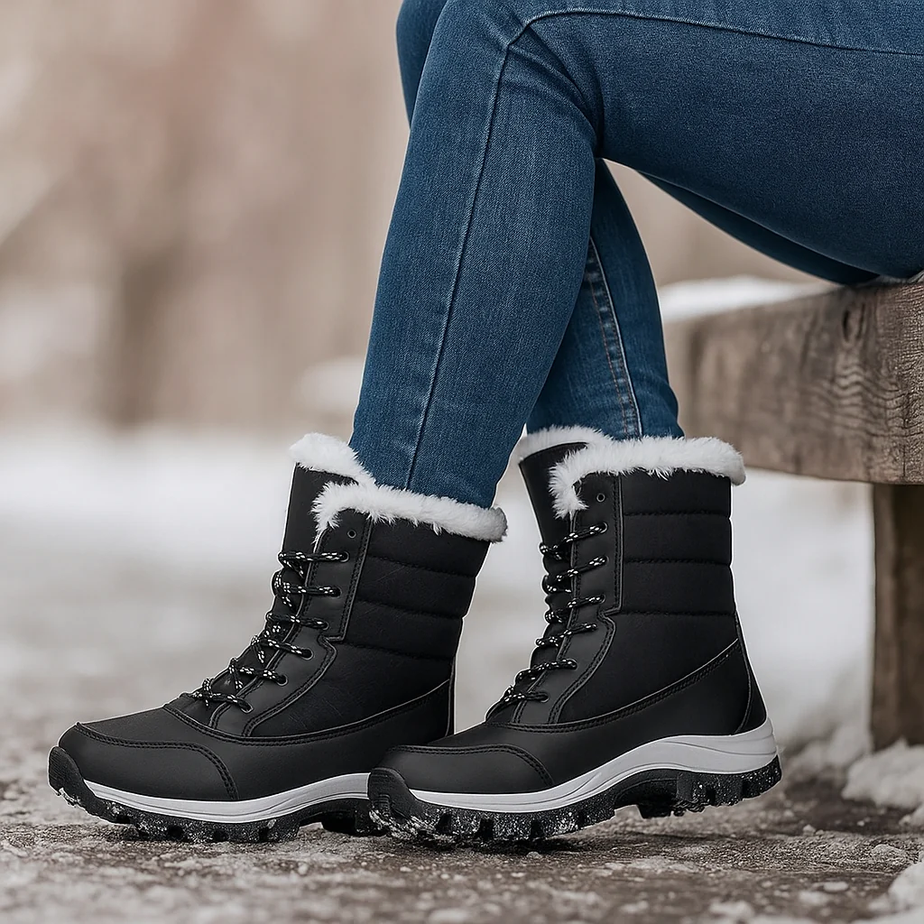 Bottes de Neige Fina – Plateau, style et confort hivernal - Image 3