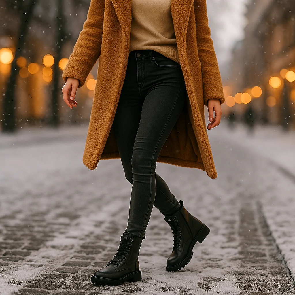 Bottes d’hiver en cuir pour femmes - Image 3