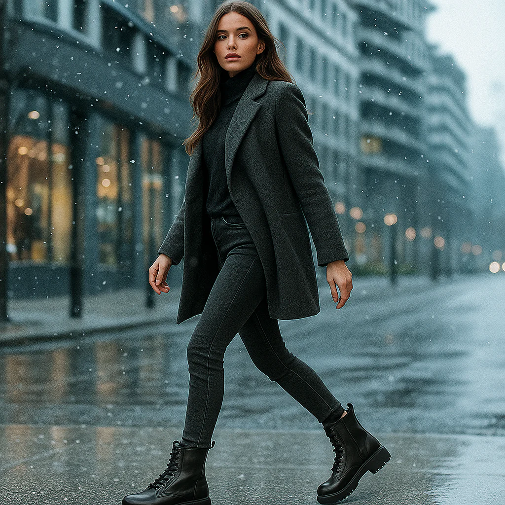 Bottes d’hiver en cuir pour femmes - Image 4