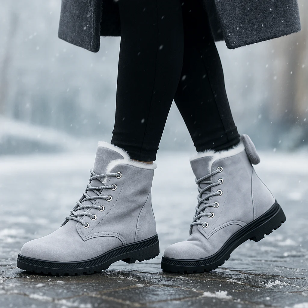 Bottes Grace Doublées – Chaudes et Antidérapantes pour l’Hiver - Image 3