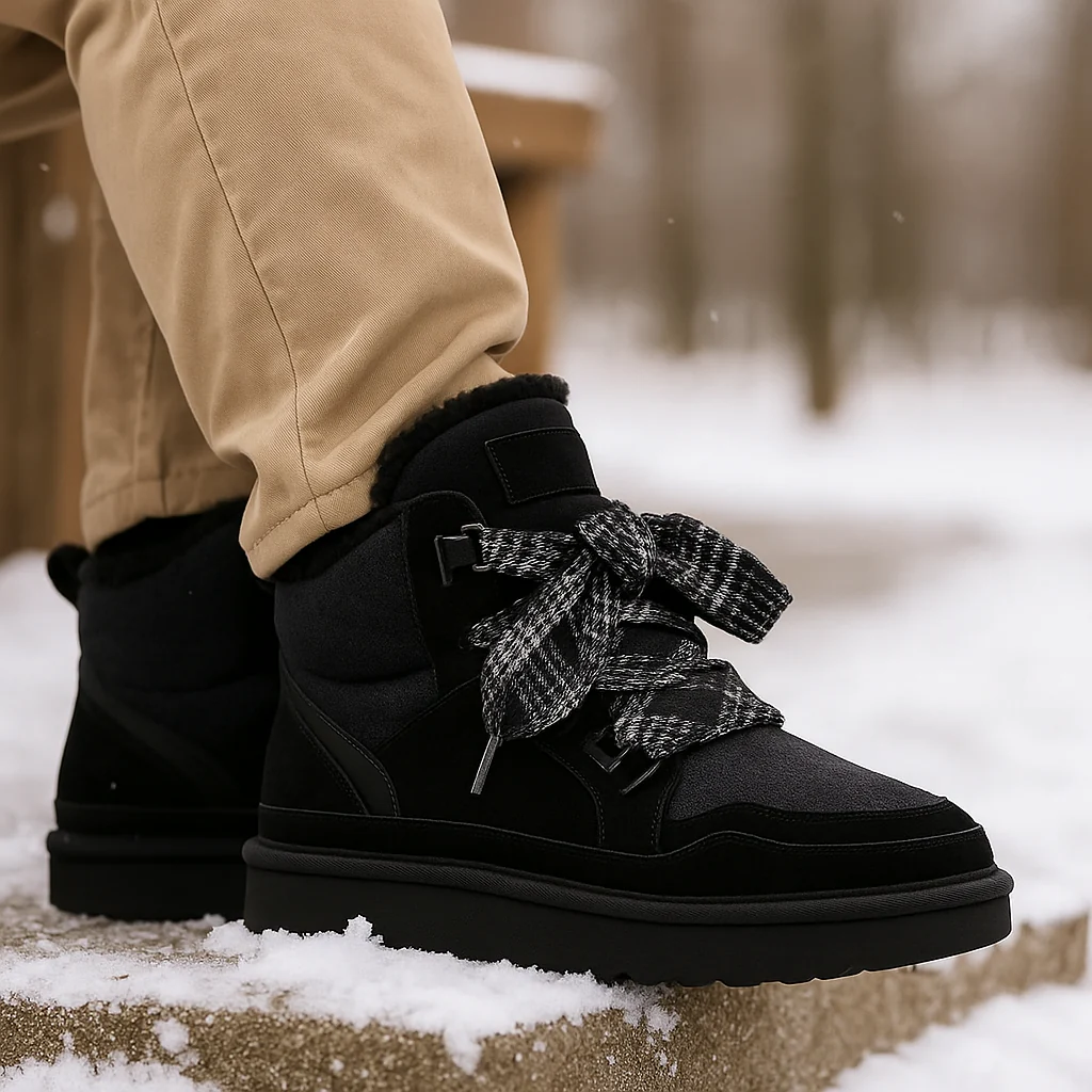 Bottes Hiver Femme en Suède Doublées Chaudes - Image 6
