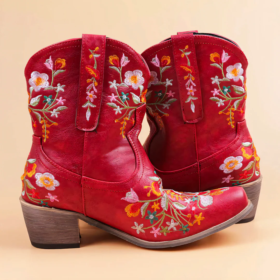Bottes Vintage Cowgirl Résistantes aux Intempéries - Image 6