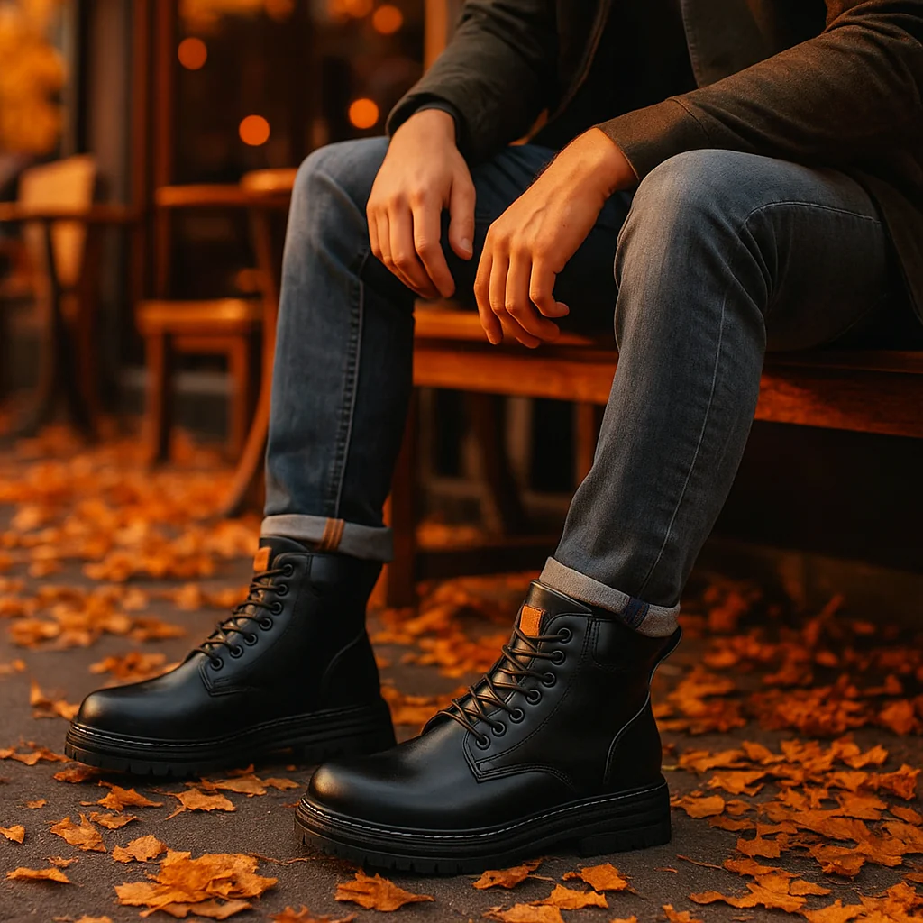 Bottines à Lacets pour Hommes avec Col Rembourré - Image 3