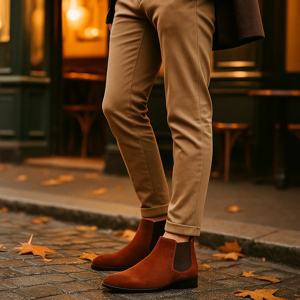 Bottines Chelsea Élégantes pour Hommes en Similicuir - Image 3