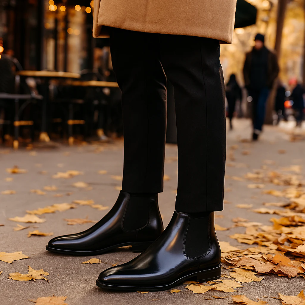 Bottines Chelsea pour Homme avec Bout Amandé