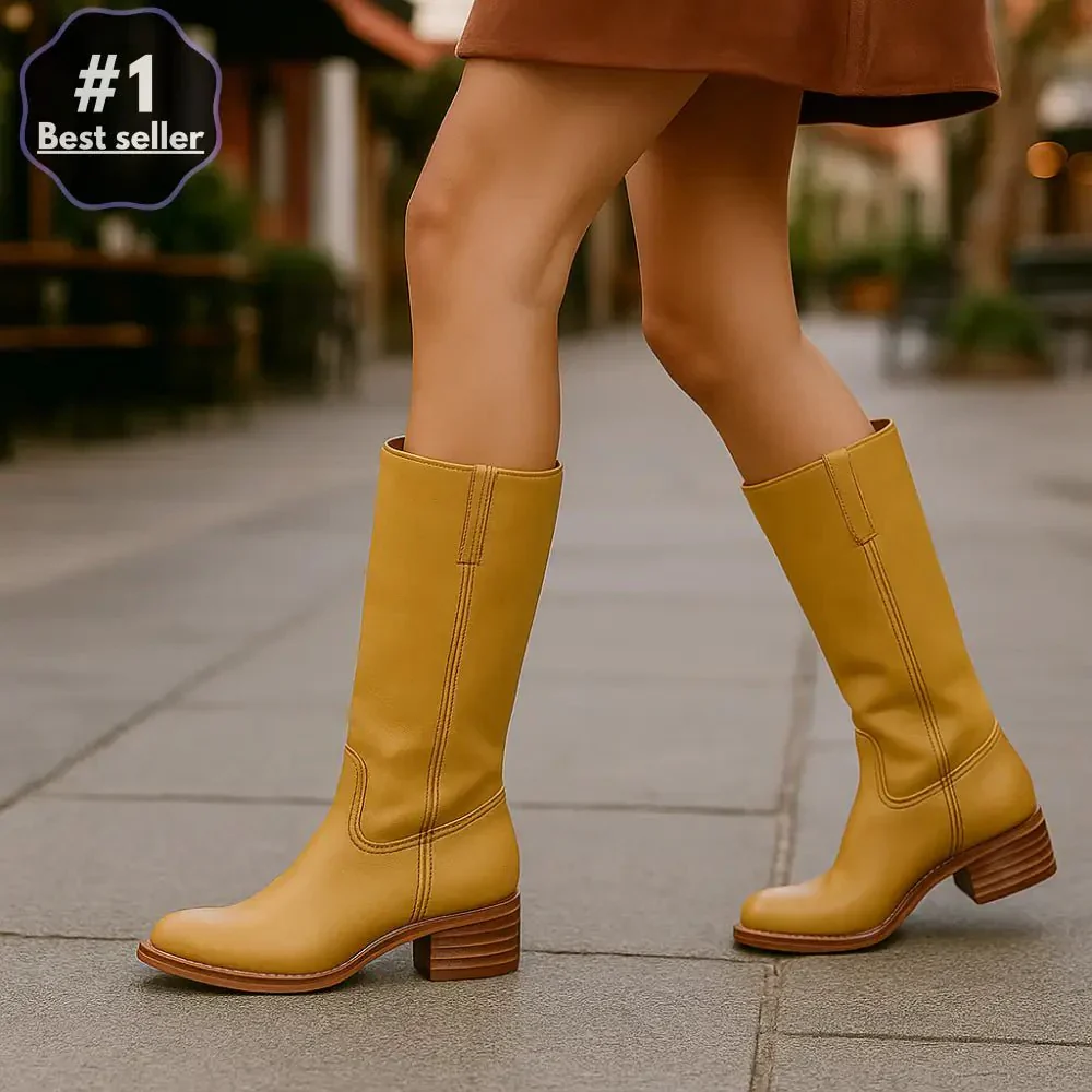 Bottines en Cuir Longues pour Femmes – Édition Limitée - Image 3