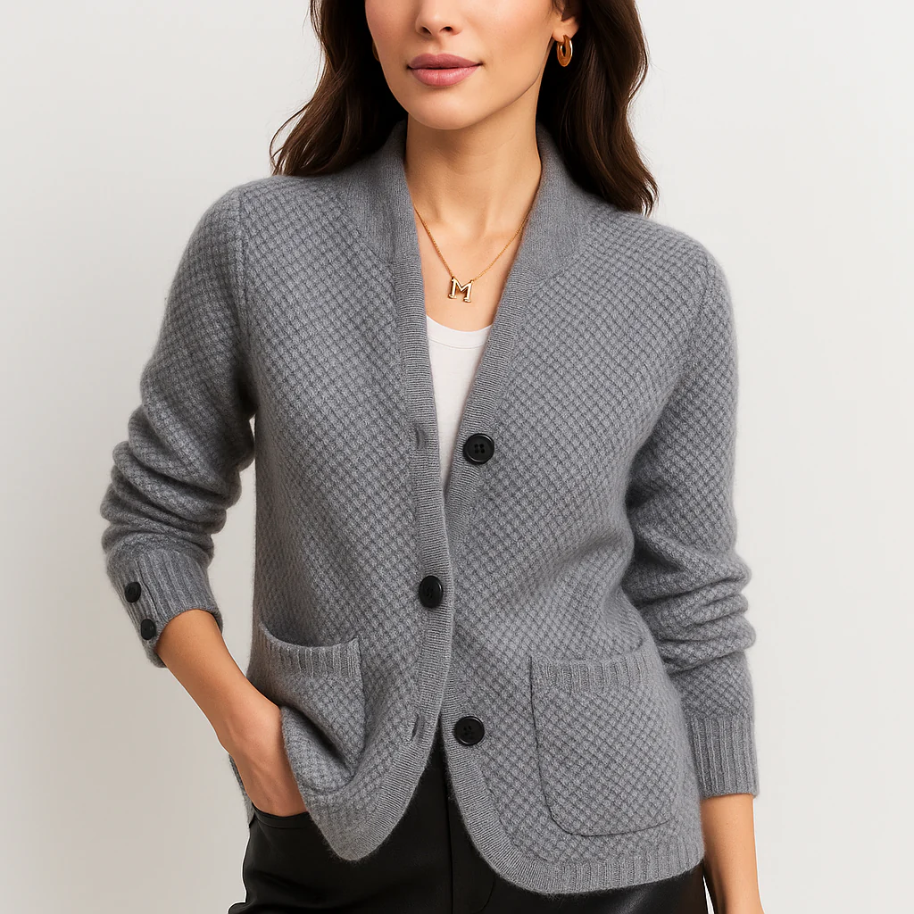Cardigan en cachemire - Douceur et Confort - Boutons élégants - Image 3