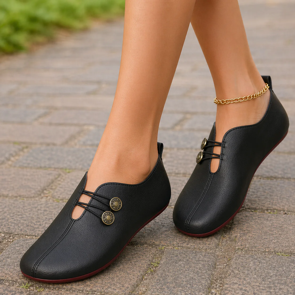 Chaussures barefoot cuir confort élégantes - Image 3