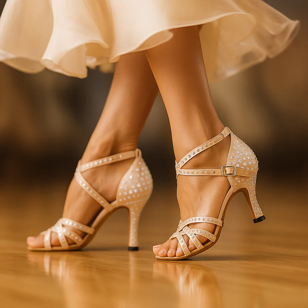 Chaussures de Danse Latines Strass - Image 4