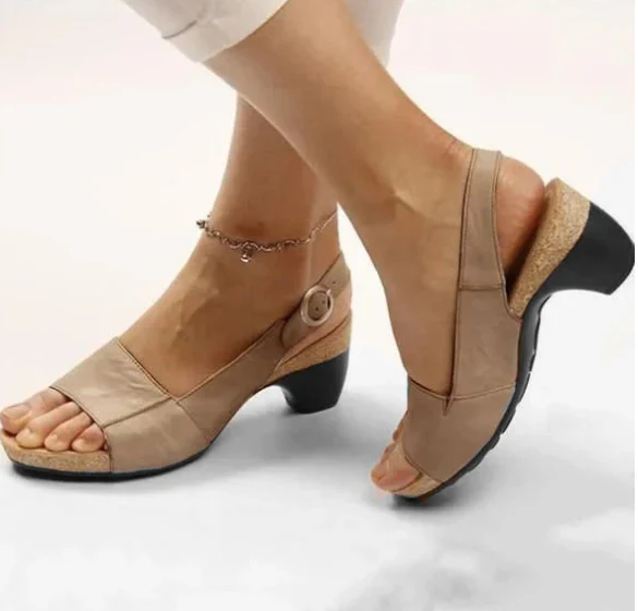 Chaussures élégantes confortables - Talon bas épais - Aprilyn - Image 3