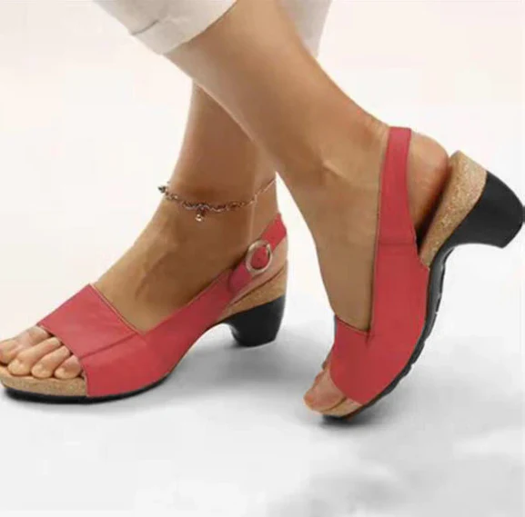 Chaussures élégantes confortables - Talon bas épais - Aprilyn - Image 4