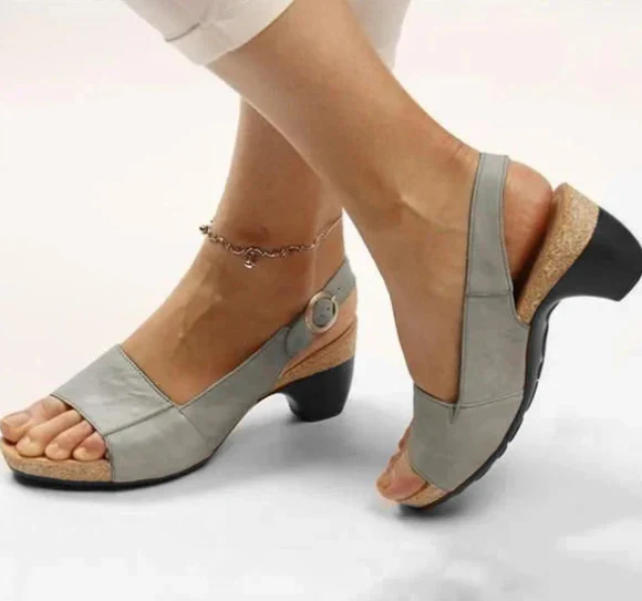 Chaussures élégantes confortables - Talon bas épais - Aprilyn - Image 6