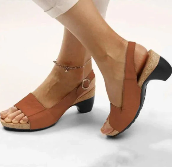 Chaussures élégantes confortables - Talon bas épais - Aprilyn - Image 7