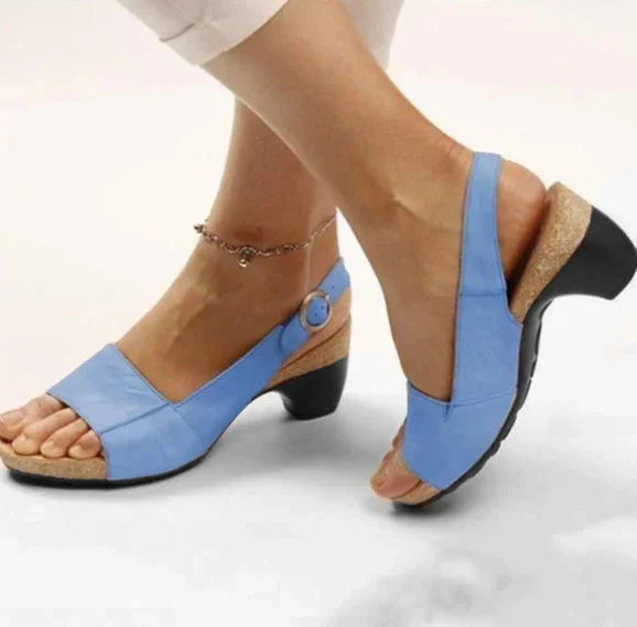Chaussures élégantes confortables - Talon bas épais - Aprilyn - Image 8