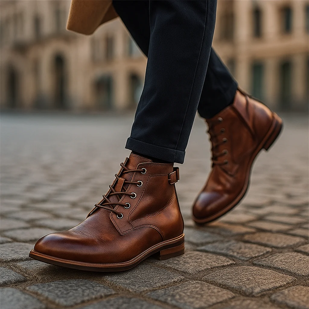Chaussures en cuir orthopédiques pour hommes – robustes et confortables - Image 5