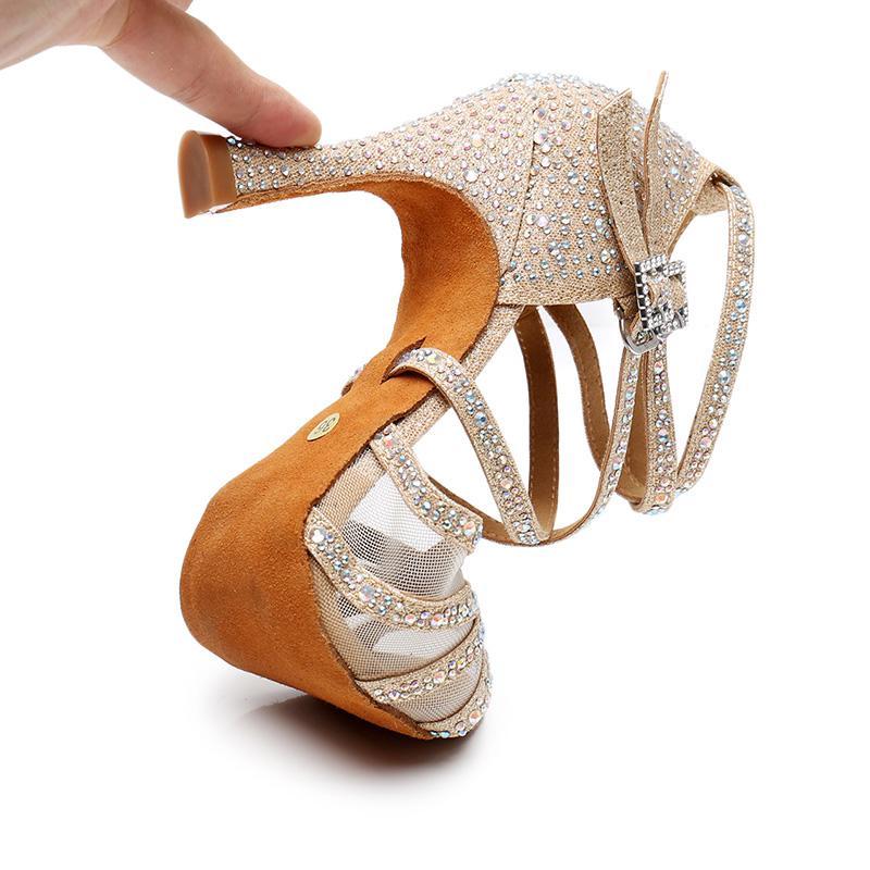 Chaussures salsa femmes - Talons personnalisés - Paillettes - Image 10