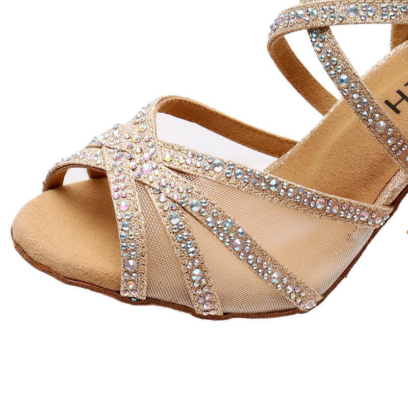 Chaussures salsa femmes - Talons personnalisés - Paillettes - Image 11