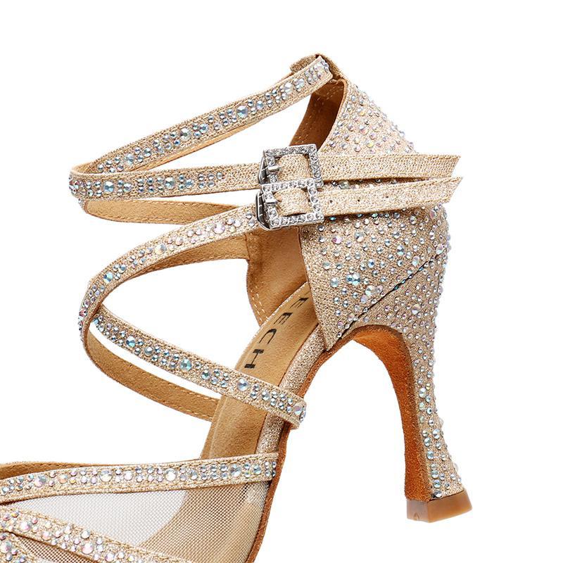 Chaussures salsa femmes - Talons personnalisés - Paillettes - Image 12