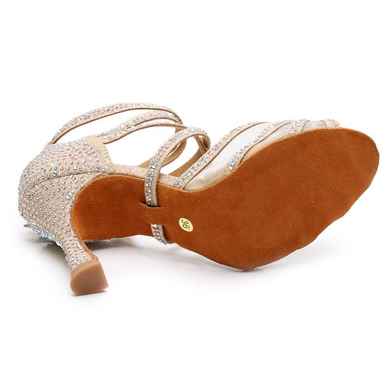 Chaussures salsa femmes - Talons personnalisés - Paillettes - Image 9