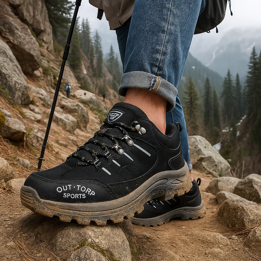 Chaussures trekking homme élégantes - Lacées - Confort et Adhérence - Image 8