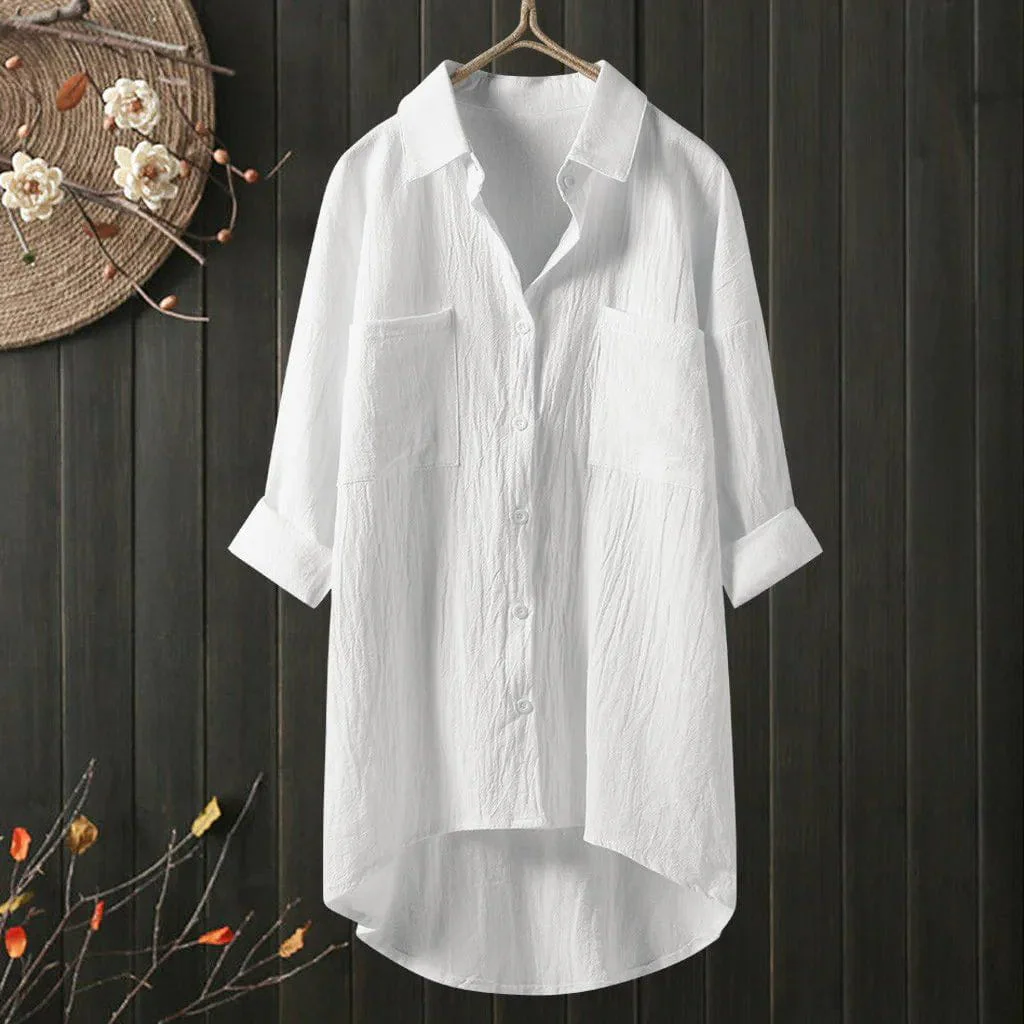 Chemise Oversize - Élégance Décontractée - Chic & Polyvalente - Image 3