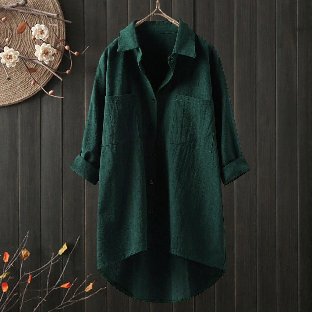 Chemise Oversize - Élégance Décontractée - Chic & Polyvalente - Image 8