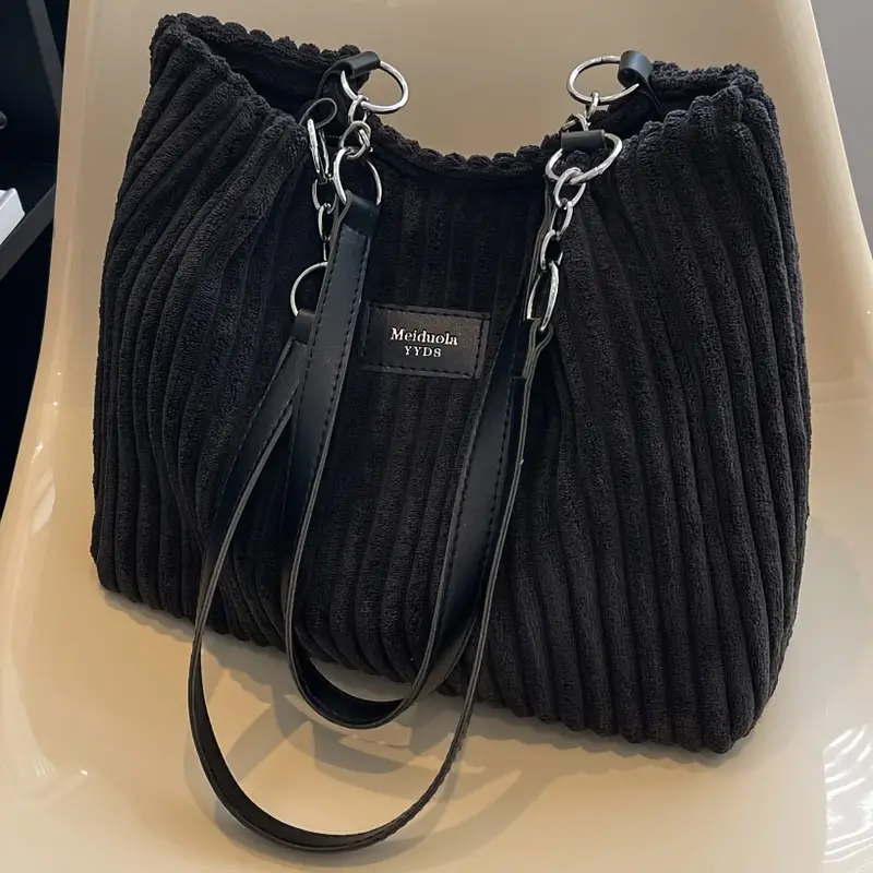 Clémence Côtelé Velours Sac - Élégance - Mode - Image 3
